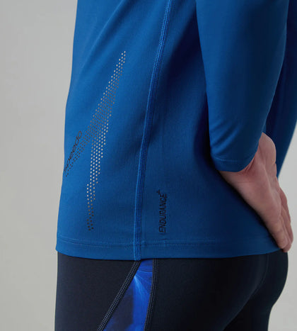 Men's Endurance+ Long Sleeve Performance Suntop - Aegean Denim & True Navy