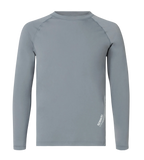 Men's Endurance+ Long Sleeve Performance Suntop - Coin Grey & White