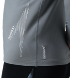 Men's Endurance+ Long Sleeve Performance Suntop - Coin Grey & White