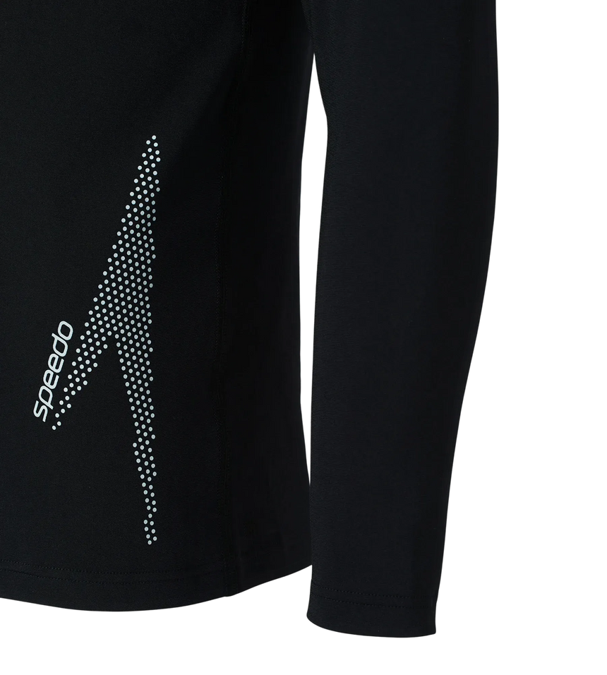 Men's Endurance+ Long Sleeve Performance Suntop - Black & Evening Grey