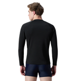 Men's Endurance+ Long Sleeve Performance Suntop - Black & Evening Grey