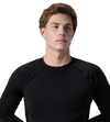 Men's Endurance+ Long Sleeve Performance Suntop - Black & Evening Grey