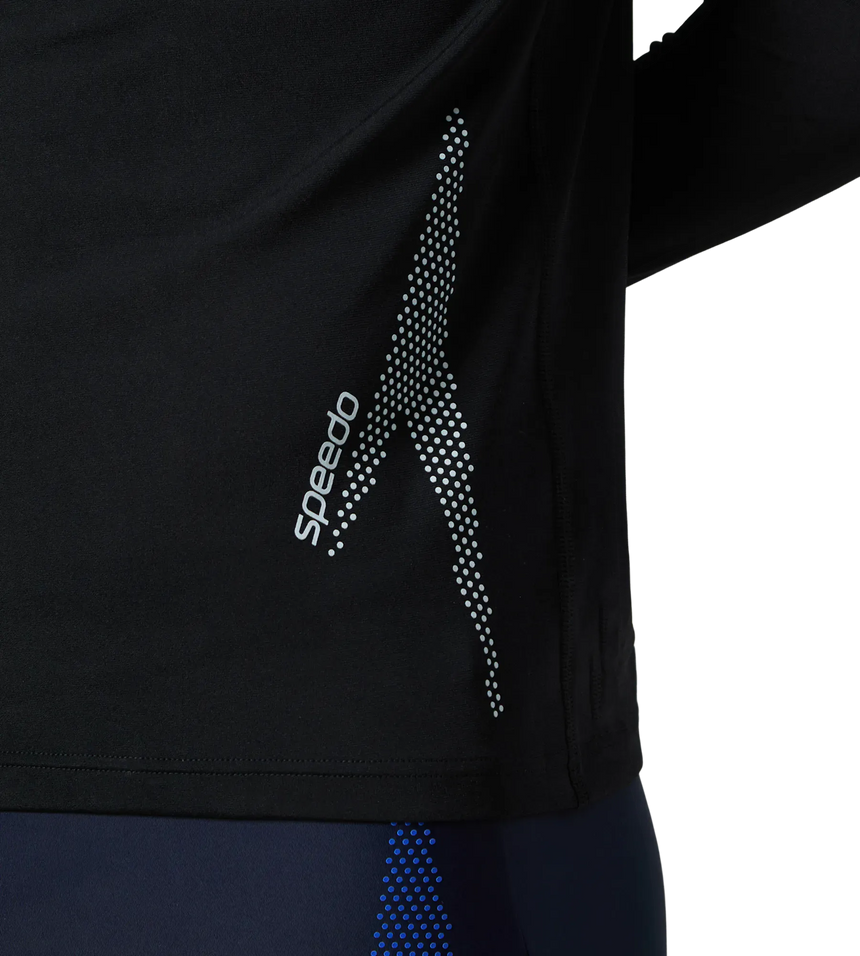 Men's Endurance+ Long Sleeve Performance Suntop - Black & Evening Grey