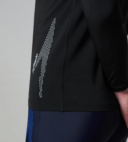 Men's Endurance+ Long Sleeve Performance Suntop - Black & Evening Grey