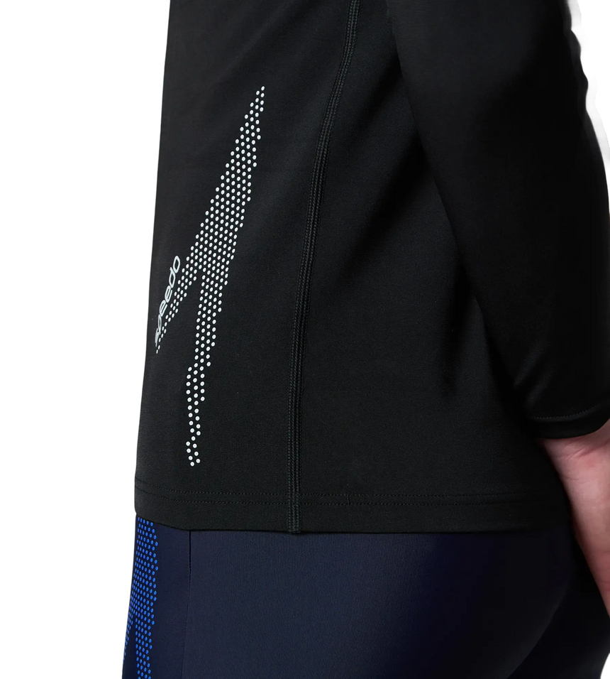 Men's Endurance+ Long Sleeve Performance Suntop - Black & Evening Grey