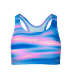 Women's Endurance10 Printed Racerback Bikini Set - Deep Saffire & Neon Violet