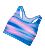 Women's Endurance10 Printed Racerback Bikini Set - Deep Saffire & Neon Violet