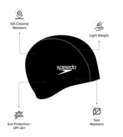 Unisex Junior Logo Endurance Swim Caps - Assorted Colours