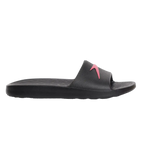 Women's Single Colour Slides - Black & Raspberry Fill