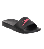 Women's Single Colour Slides - Black & Raspberry Fill