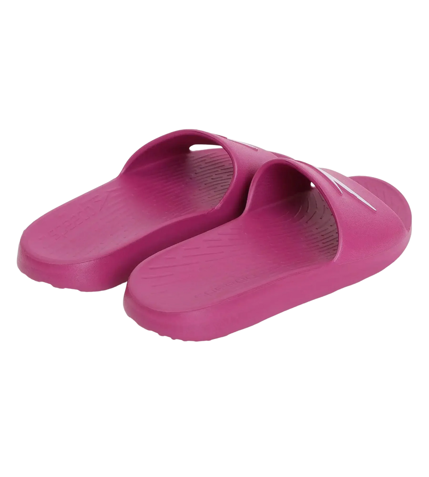 Women's Single Colour Slides - Berry & White