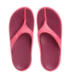 Women's Dual Colour Flip Flops - Deep Plum & Cinder Rose