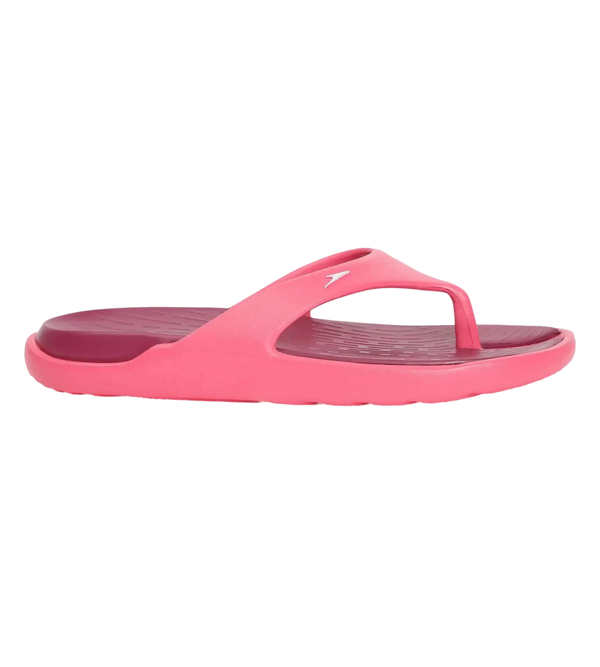 Women's Dual Colour Flip Flops - Deep Plum & Cinder Rose