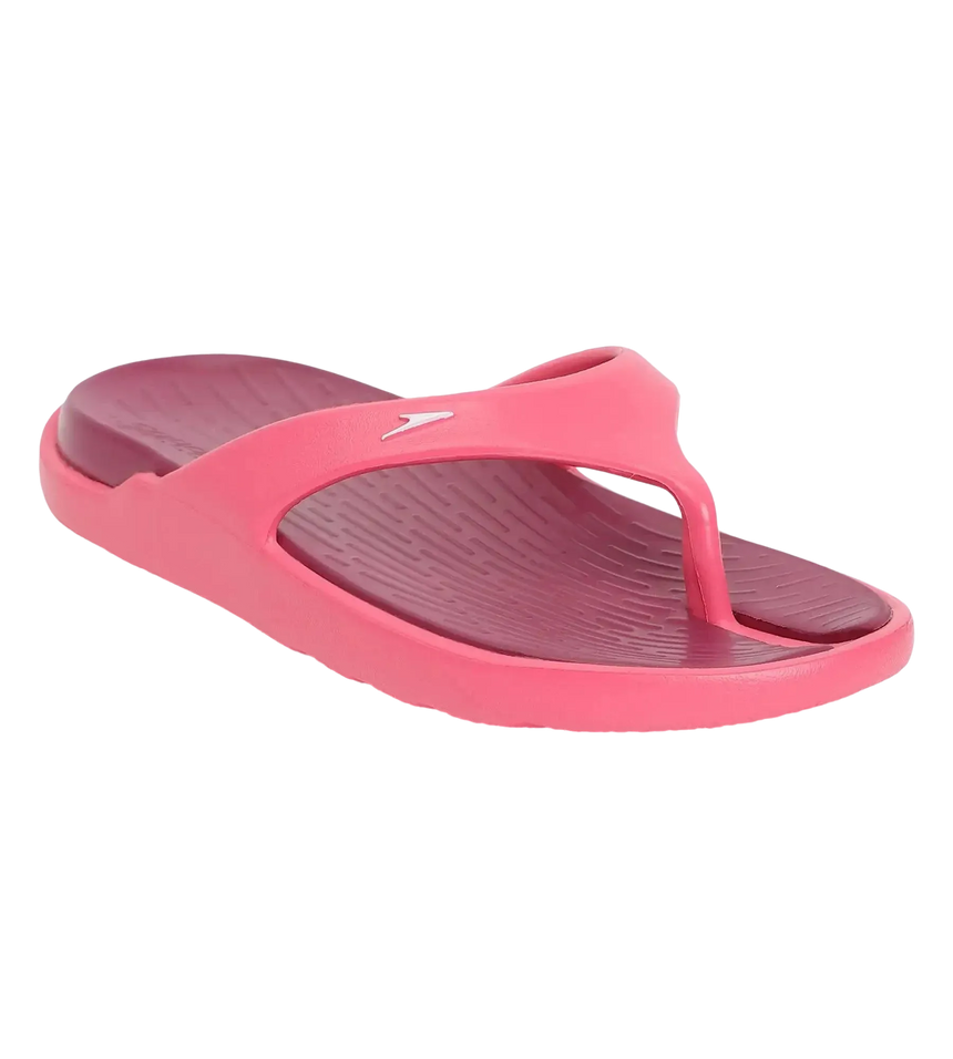 Women's Dual Colour Flip Flops - Deep Plum & Cinder Rose
