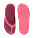 Women's Dual Colour Flip Flops - Deep Plum & Cinder Rose