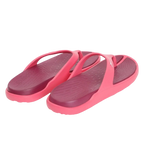 Women's Dual Colour Flip Flops - Deep Plum & Cinder Rose