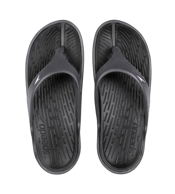 Women's Dual Colour Flip Flops - Black & Oxid Grey_1