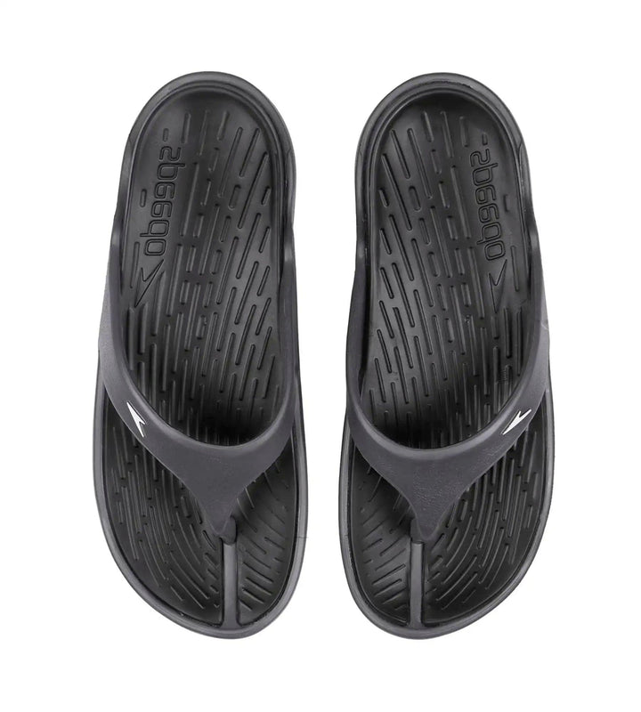 Women's Dual Colour Flip Flops - Black & Oxid Grey_2