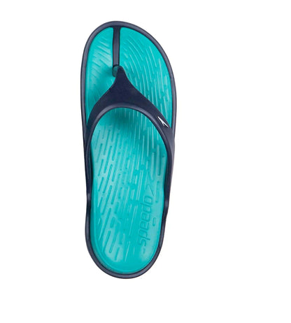 Women's Dual Colour Flip Flops - Jade & Navy_3