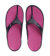 Women's Dual Colour Flip Flops - Berry & True Navy