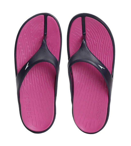 Women's Dual Colour Flip Flops - Berry & True Navy