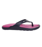 Women's Dual Colour Flip Flops - Berry & True Navy