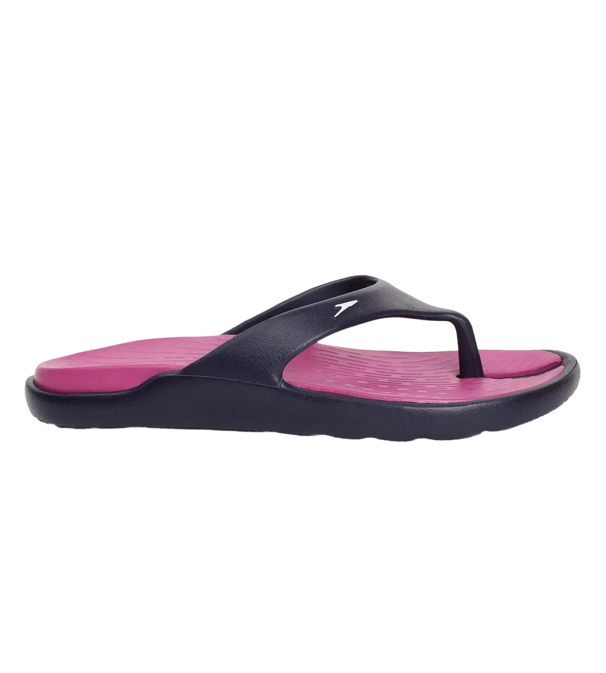 Women's Dual Colour Flip Flops - Berry & True Navy