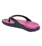 Women's Dual Colour Flip Flops - Berry & True Navy