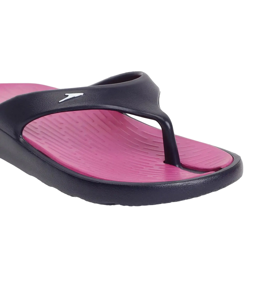 Women's Dual Colour Flip Flops - Berry & True Navy