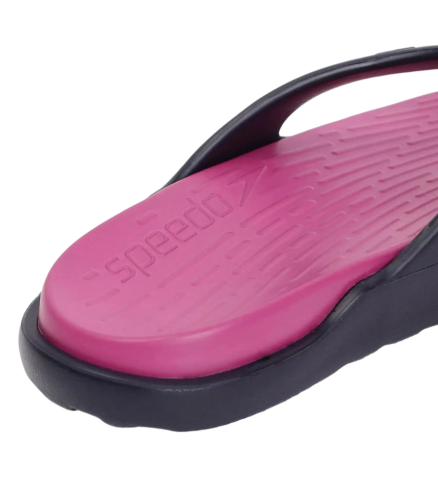 Women's Dual Colour Flip Flops - Berry & True Navy
