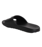 Unisex Junior's Single Colour Slides For Boys and Girls - Black & Atomic Lime