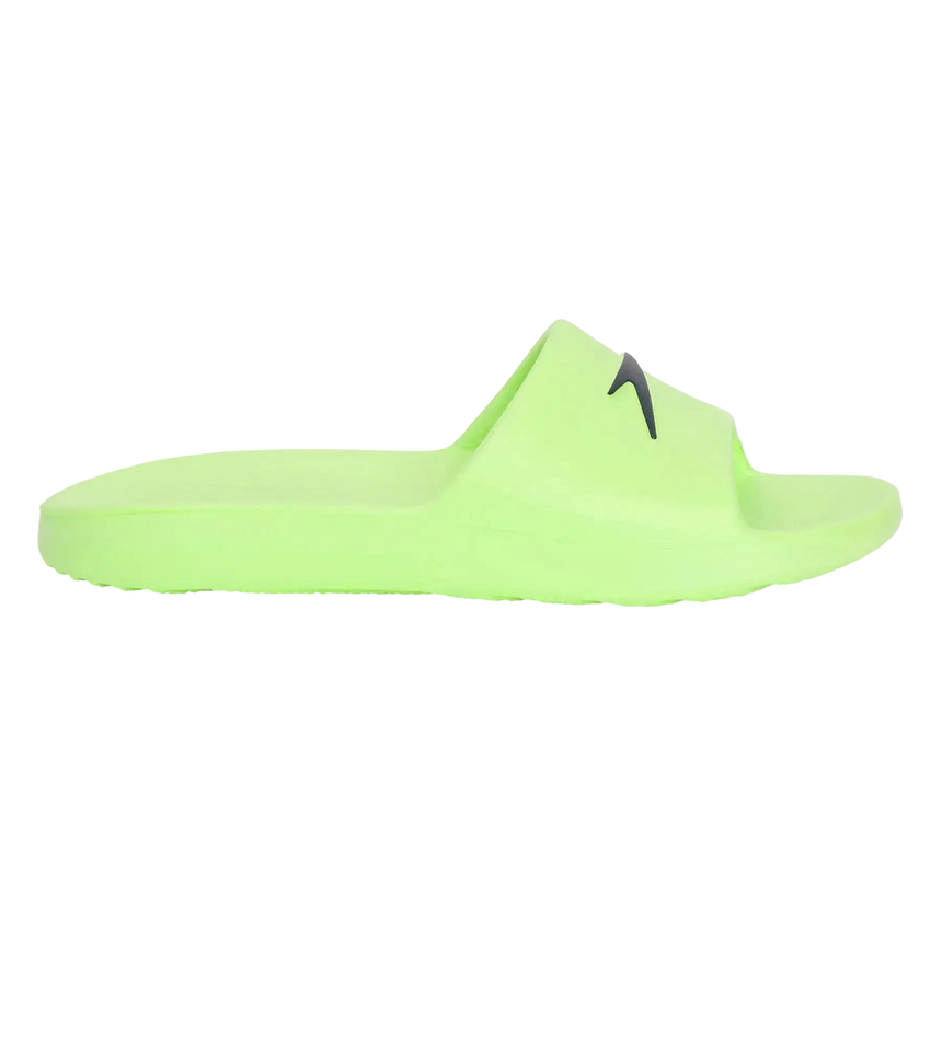 Unisex Junior's Single Colour Slides For Boys and Girls - Bright Zest & True Navy