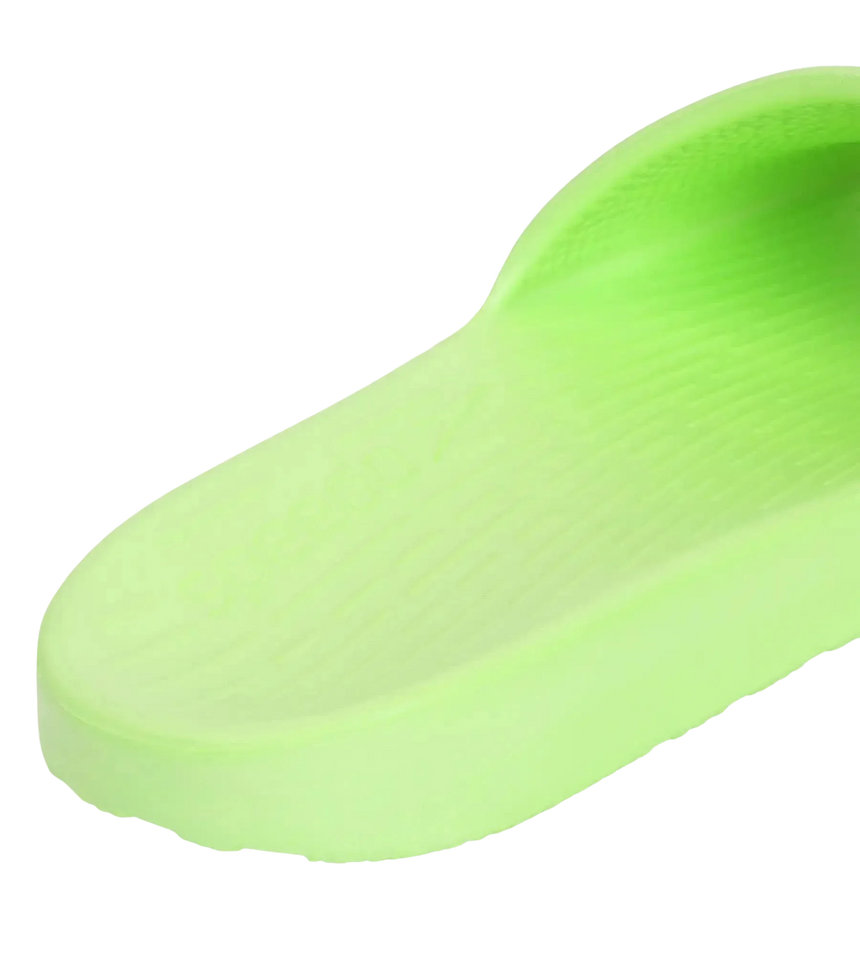 Unisex Junior's Single Colour Slides For Boys and Girls - Bright Zest & True Navy