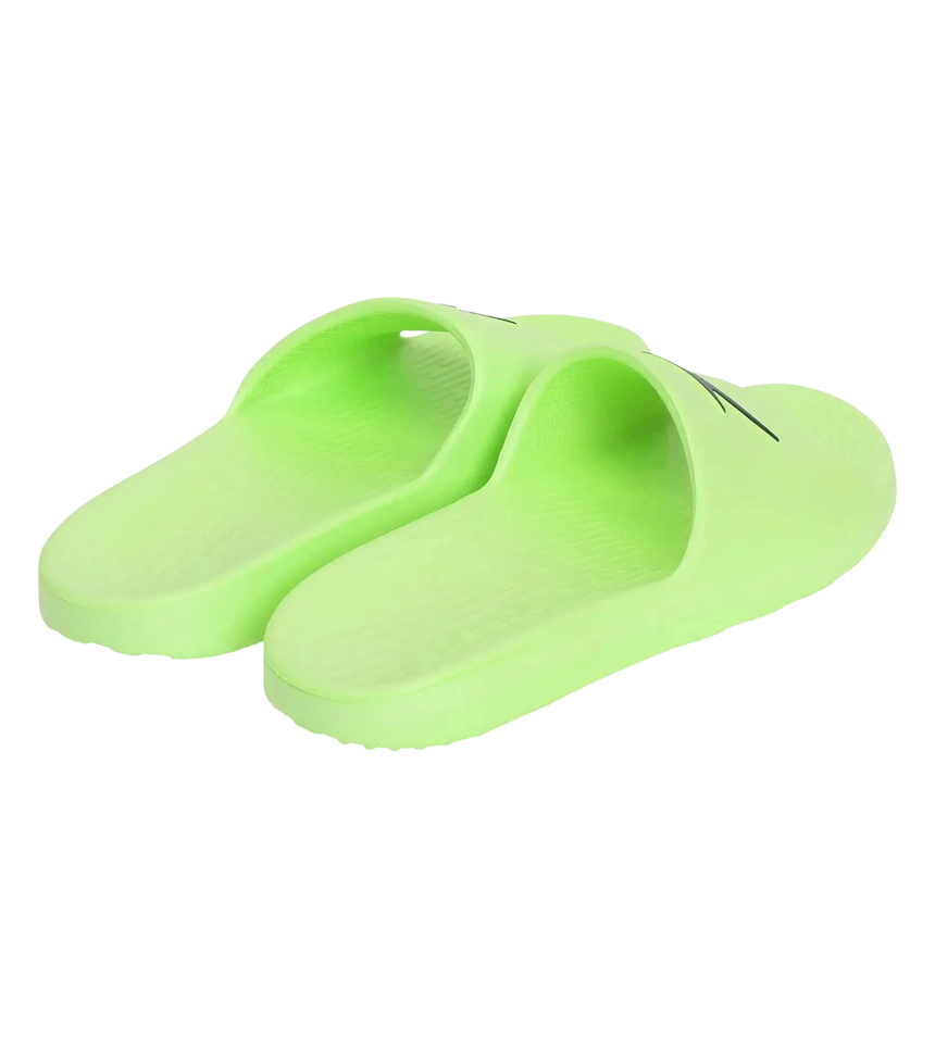 Unisex Junior's Single Colour Slides For Boys and Girls - Bright Zest & True Navy
