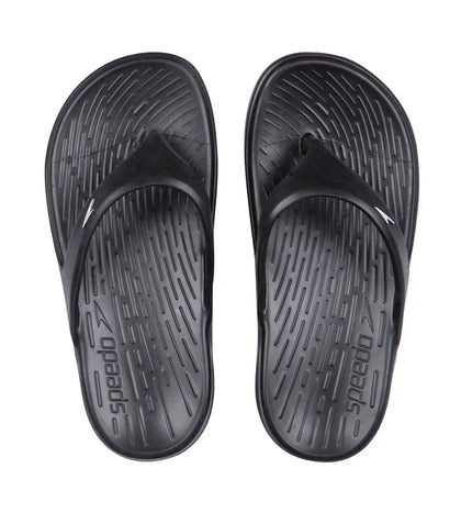 Junior's Single colour Flip Flops - Black & White_1