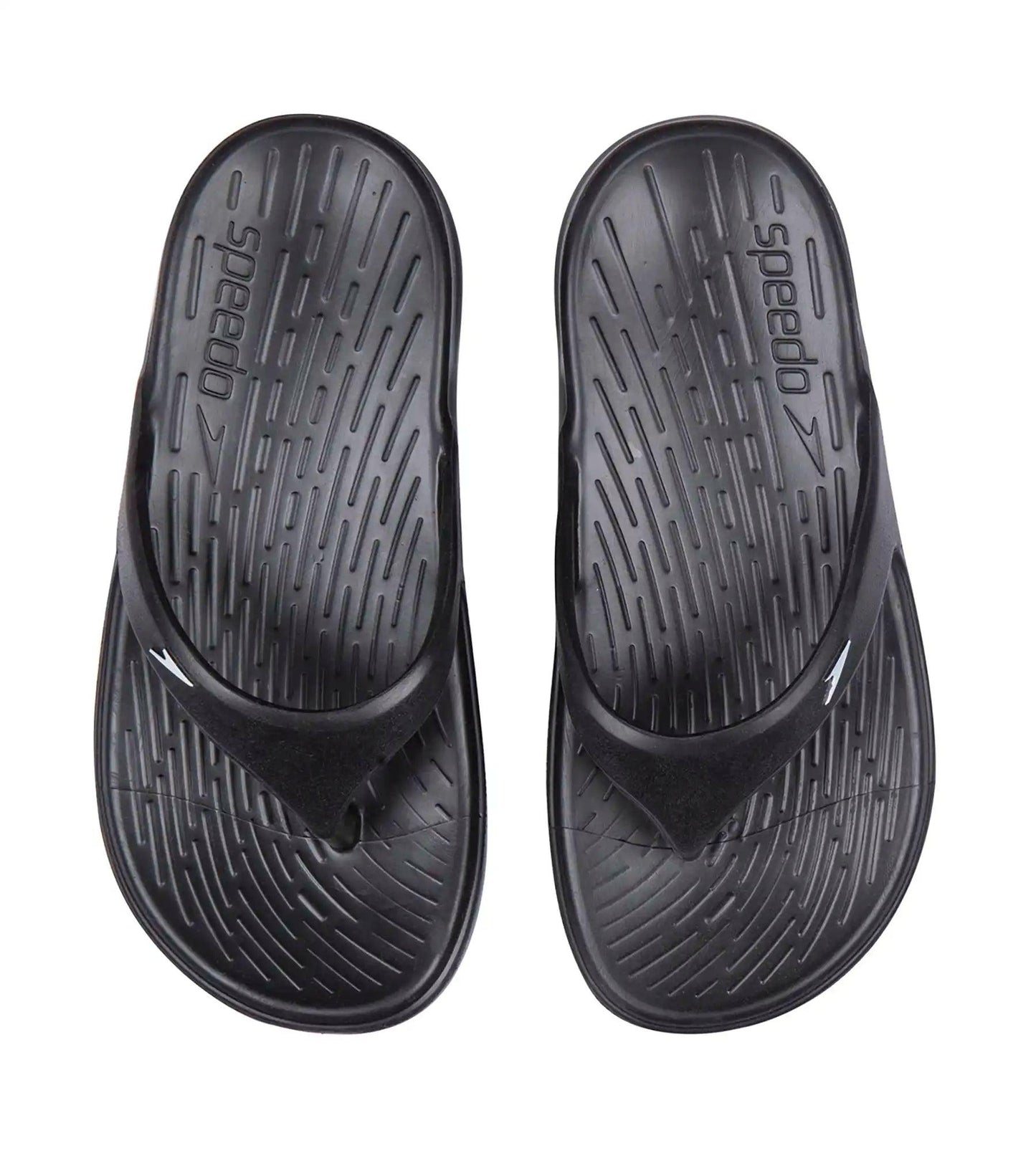 Junior's Single colour Flip Flops - Black & White_2