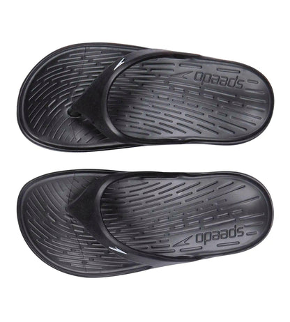 Junior's Single colour Flip Flops - Black & White_4