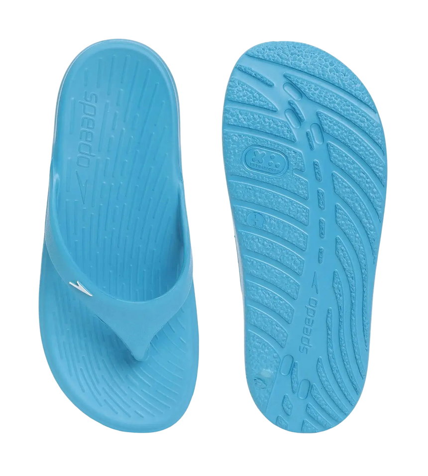 Unisex Junior's Single Colour Flip Flops For Boys and Girls - Bolt & White