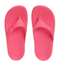 Unisex Junior's Single Colour Flip Flops For Boys and Girls - Raspberry Fill & White