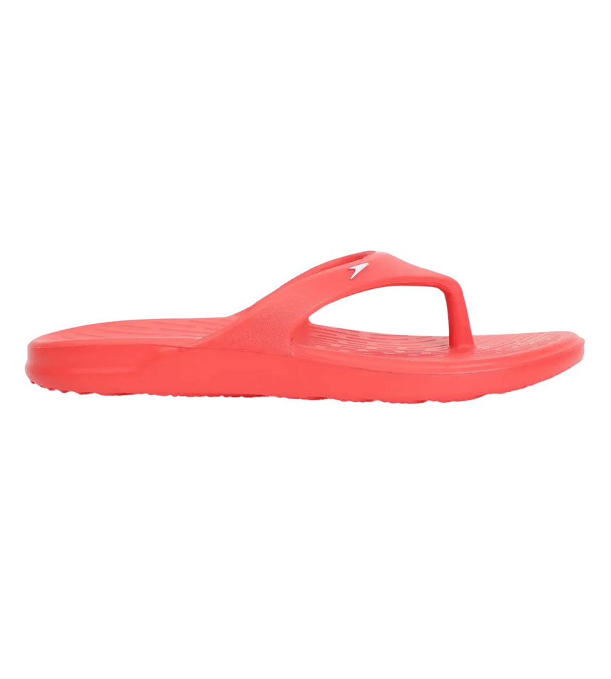 Unisex Junior's Single Colour Flip Flops For Boys and Girls - Fed Red & White