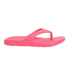 Unisex Junior's Single Colour Flip Flops For Boys and Girls - Raspberry Fill & White