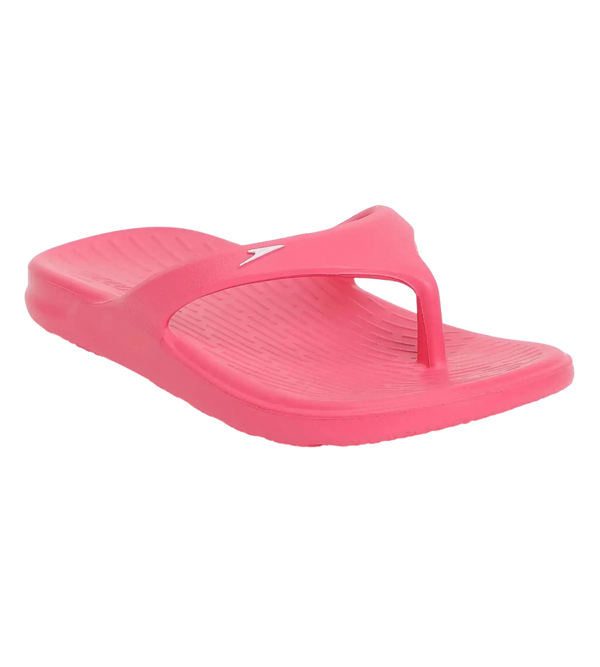 Unisex Junior's Single Colour Flip Flops For Boys and Girls - Raspberry Fill & White