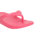 Unisex Junior's Single Colour Flip Flops For Boys and Girls - Raspberry Fill & White