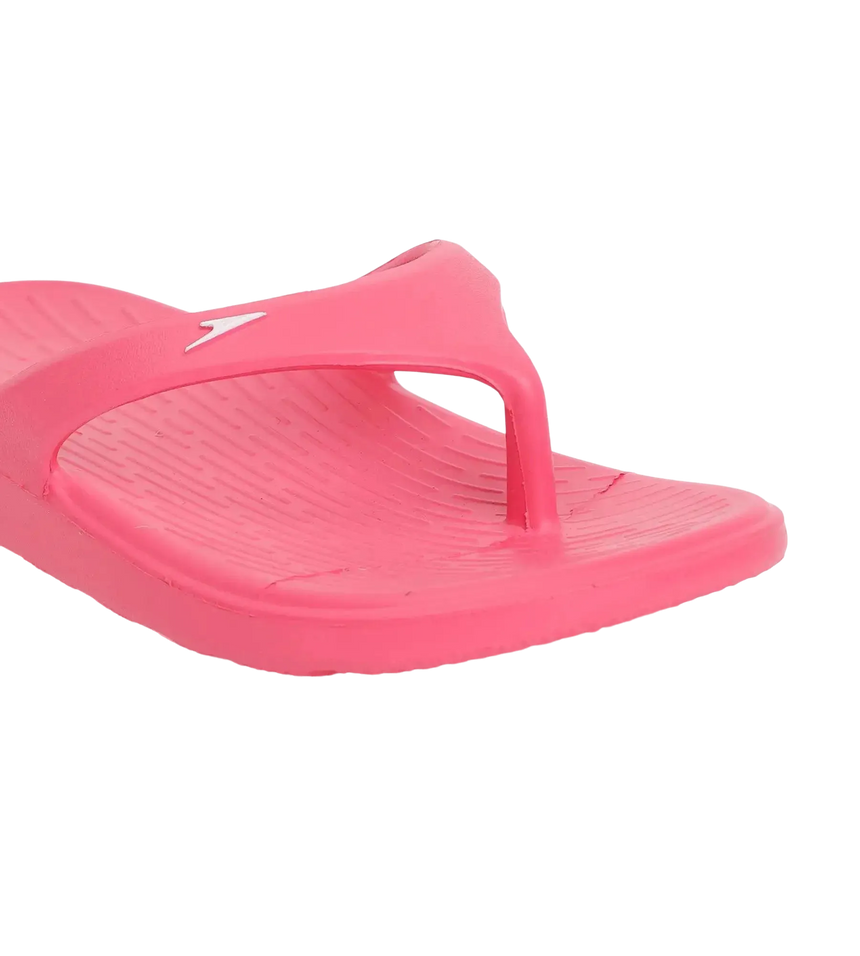 Unisex Junior's Single Colour Flip Flops For Boys and Girls - Raspberry Fill & White