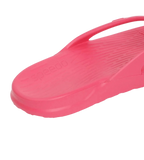 Unisex Junior's Single Colour Flip Flops For Boys and Girls - Raspberry Fill & White