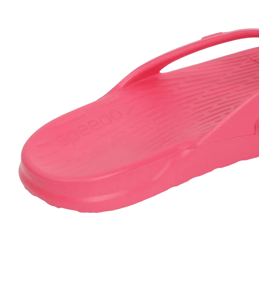 Unisex Junior's Single Colour Flip Flops For Boys and Girls - Raspberry Fill & White