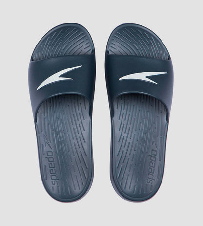 Men's Single Colour Slides - Oxid Grey & White