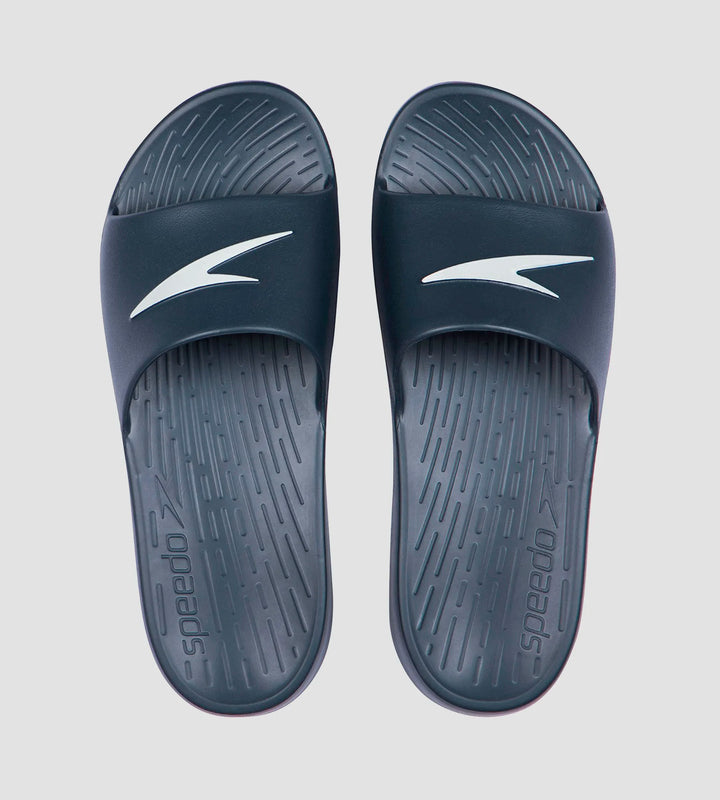 Men's Single Colour Slides - Oxid Grey & White