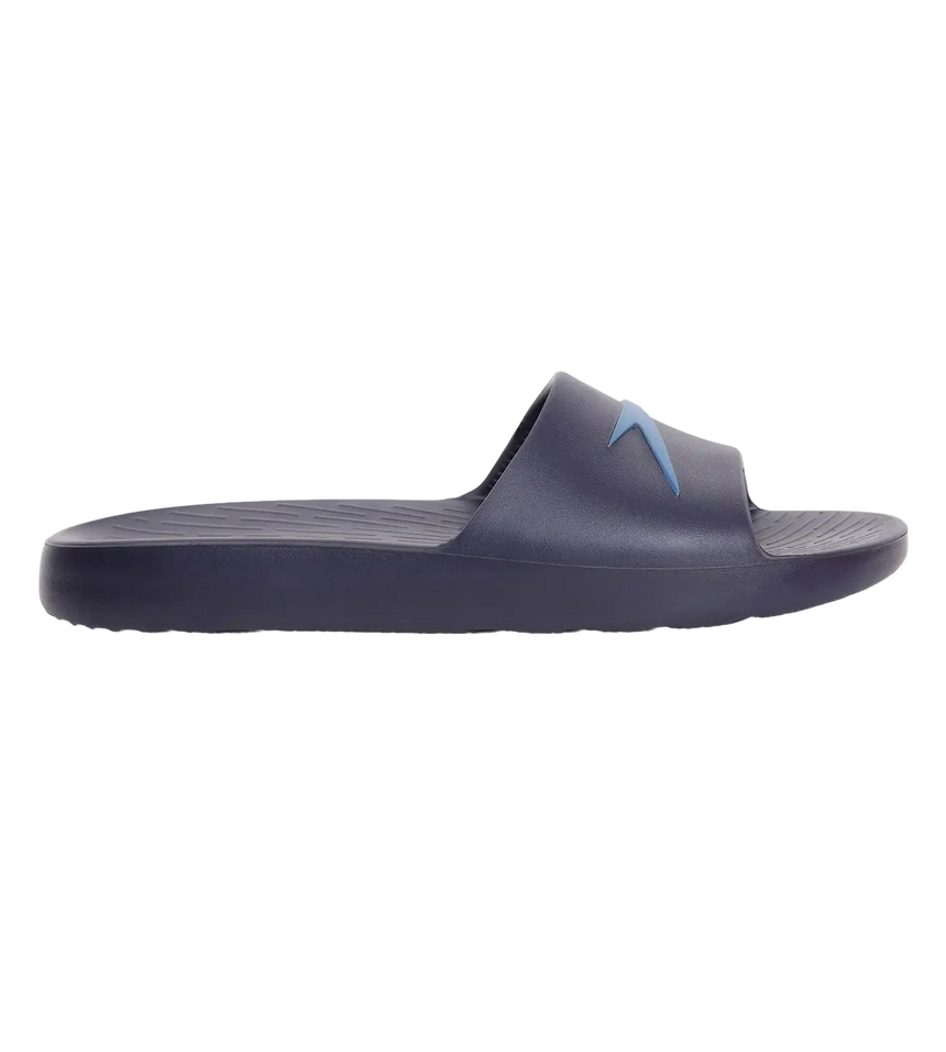 Men's Single Colour Slides - True Navy & Blue Flame