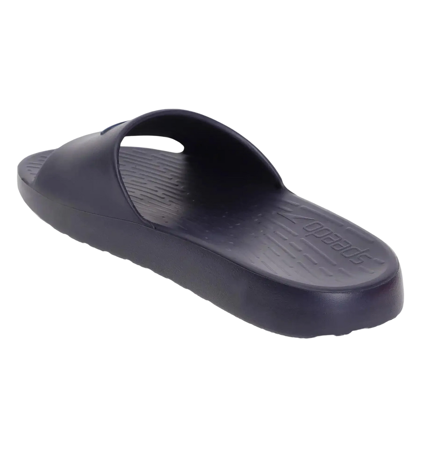Men's Single Colour Slides - True Navy & Blue Flame